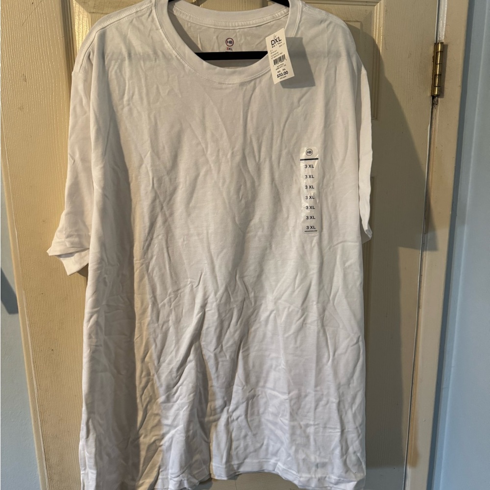 Harbor Bay DXL 3XL White Short Sleeve Men's Tee